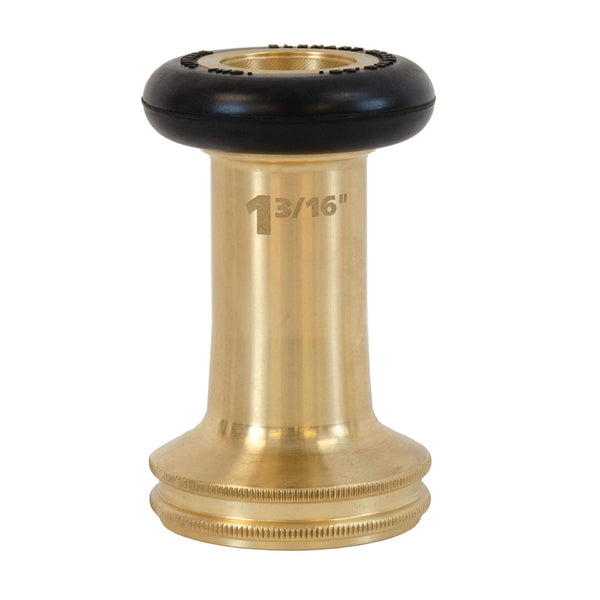 03159001 Elkhart Brass Model 185 Brass 1-3/16" Short Barrel Smooth Bore Nozzle Tip