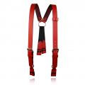 Boston Leather: Firefighter's Leather Suspenders (Loop Attachment)