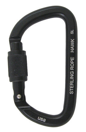 Sterling Rope: Hawk Screwlock Asymm D Carabiner