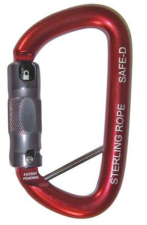 Sterling Rope: SafeD Carabiner w/ Lanyard Pin