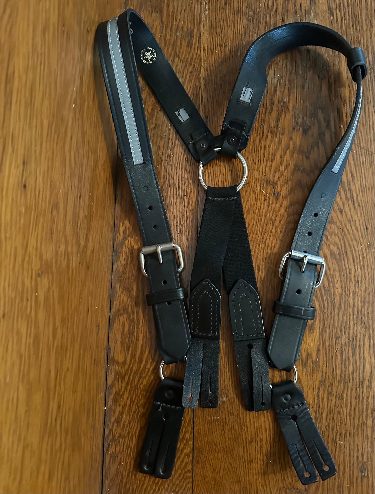 FIREFIGHTER’S SUSPENDERS, BUTTON ATTACHMENT, 1/2” REFLECTIVE RIBBON 9175R