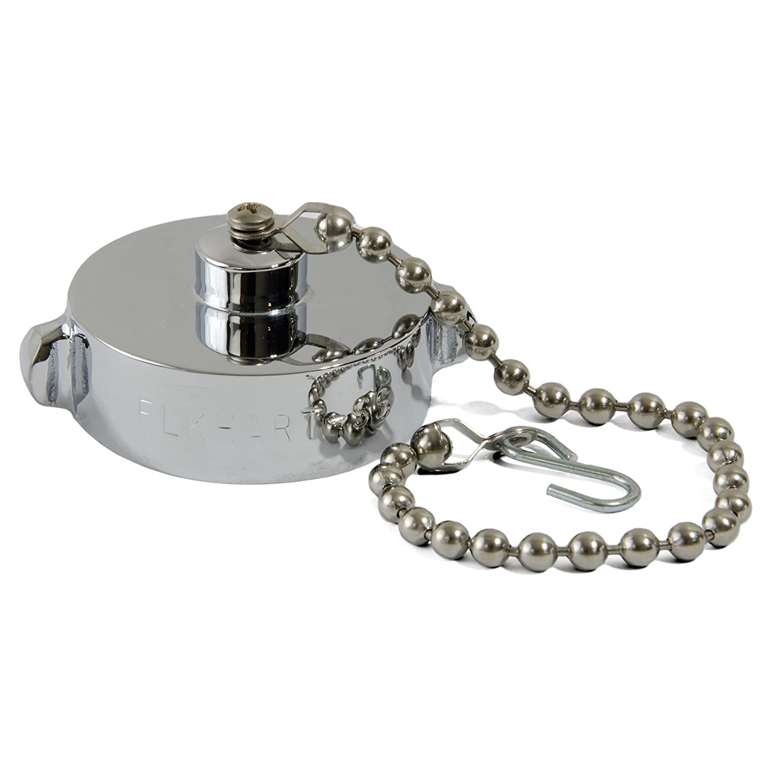 Elkhart Brass: Model 310 1.5" Chrome Plated Cap with 9" Chain