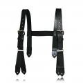 Boston Leather: "H" Back Suspenders - Button Attachment