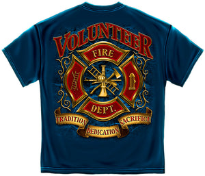 Erazor Bits: Volunteer Firefighter Tradition Sacrifice Dedication T-Shirt
