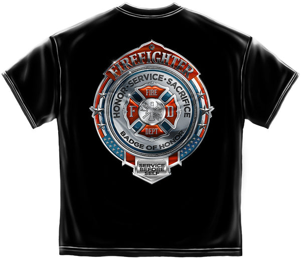 Erazor Bits: Firefighter Badge of Honor T-Shirt