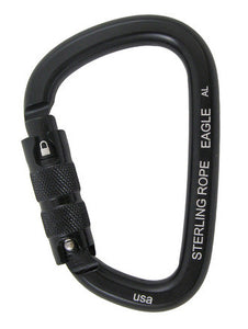 Sterling Rope: Black Eagle Autolock Large Pear Carabiner 