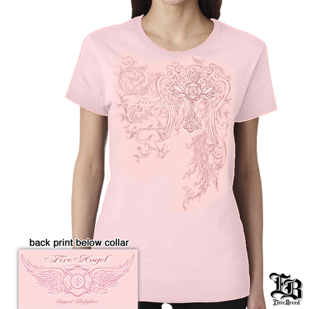 Erazor Bits: Fire Angel Ladies Pink T-Shirt