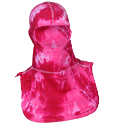 Majestic Fire Apparel: PAC II 100% Nomex Tie-Dye Pink Swirl Firefighting Hood